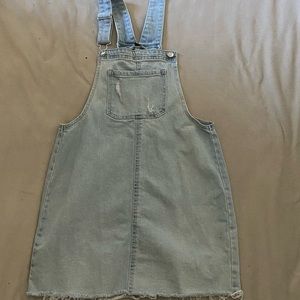 Wild Fable, denim overall dress, small